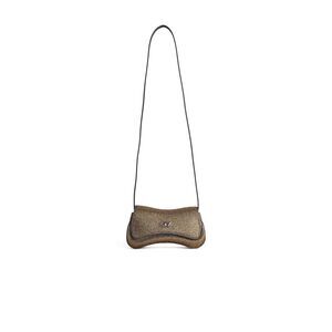 Diesel 'Play' Small Crossbody Bag In Gold Polyester Blend Women